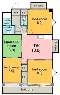 グレイス富が丘【4階】の間取り