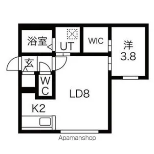 HILLS SAPPOROⅡ【3階】の間取り