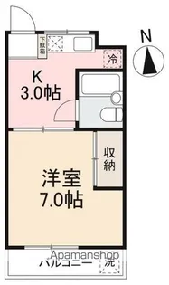 イヨクママンション【3階】の間取り