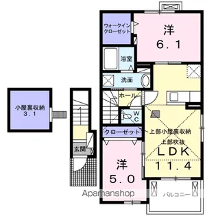 アルバグランデA【2階】の間取り