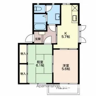 ディアスいすよ【B101号室】の間取り