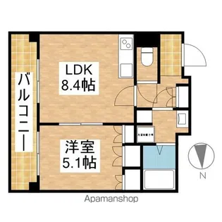VILLA MATSUBALLA【6階】の間取り