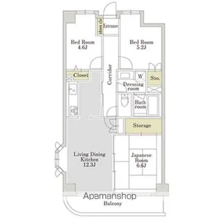 アーバンパーク三ツ池公園S【6階】の間取り