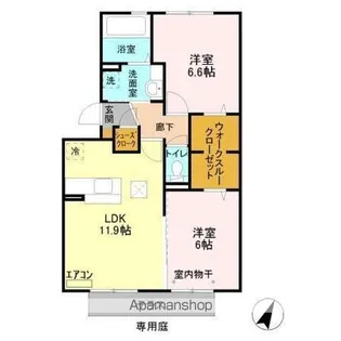 TIARA Ⅱ【1階】の間取り