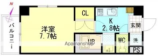 リバーサイド夢園【3階】の間取り