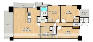 フローレンス横川駅前プレミアムステージ【1301号室】の間取り