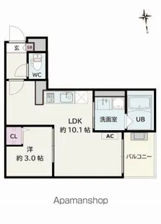 Jack meikoⅠ【2階】の間取り