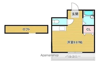 コーポアズム南【102号室】の間取り