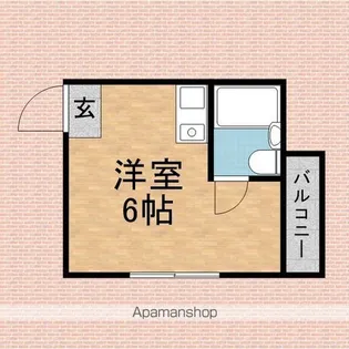 コーポサンフラワー【2階】の間取り