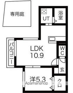 グラフローレ【1階】の間取り