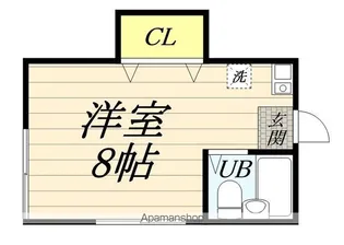 メゾンクレール【201号室】の間取り