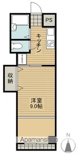 ミカドハイツ【4階】の間取り