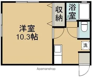 アルカディア大学前【102号室】の間取り
