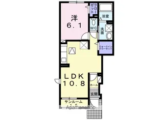 あまくぼRⅡ【1階】の間取り