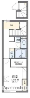 レオパレスべルシャトレ袋井【2階】の間取り