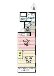 蓮正寺マンション【1階】の間取り