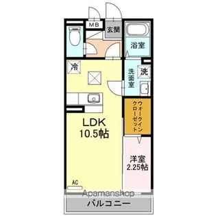 レガロ末広【1階】の間取り