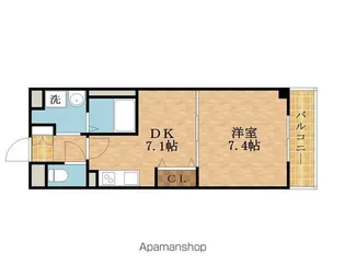 メゾン バイタル D棟【4階】の間取り