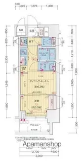 プレサンス広小路通今池【14階】の間取り