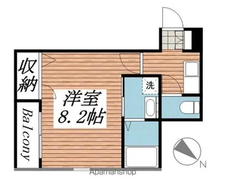 クレフラスト豊四季【2階】の間取り