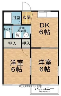 サンテラス藤原【J101号室】の間取り