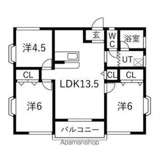 アイギハイツ【2階】の間取り