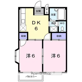 Gクレフ和合B【2階】の間取り