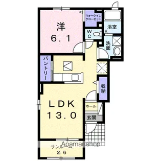 エクセレント ジールⅥ【1階】の間取り