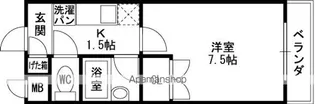 パレイースト小阪【402号室】の間取り