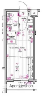 THE PREMIUM CUBE G 東中野【2階】の間取り