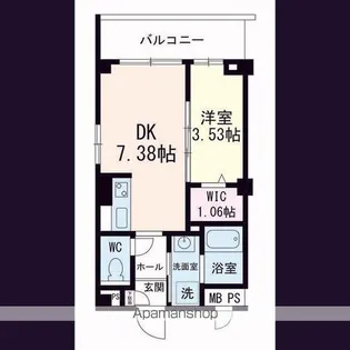 ラシーネ錦町【4階】の間取り
