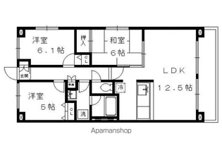 プリマベーラ北山【402-B号室】の間取り