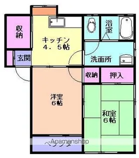 シティハウスサニー【101号室】の間取り