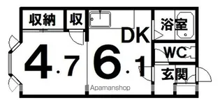 ハイムリバティ—8【F号室】の間取り