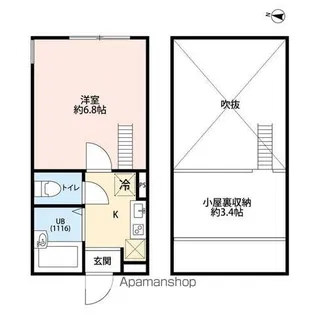 ベルメール中央林間【1階】の間取り