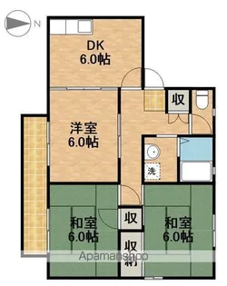 ソレアードIIDAⅡ【1階】の間取り