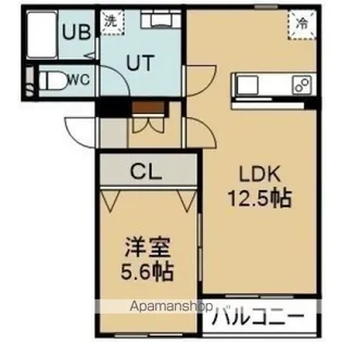 アンセリジェⅡ【305号室】の間取り