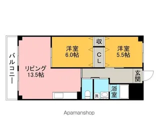 コンフォート長良【5階】の間取り