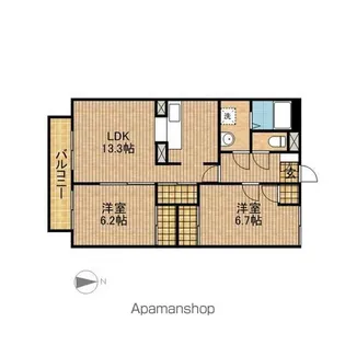 SURPLUSKAWATA【2階】の間取り