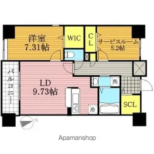 F・D VILLE【13階】の間取り