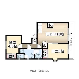 共栄ハイツ【3階】の間取り
