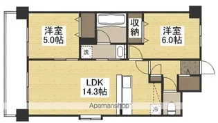SUNCREST西崎【7階】の間取り