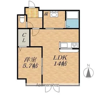 NCウイング5【4階】の間取り