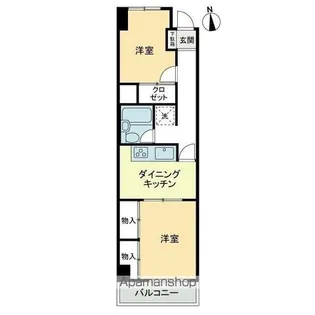 カーサ大和 錦町【2階】の間取り