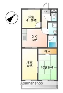 キャッスルKAZU【2階】の間取り