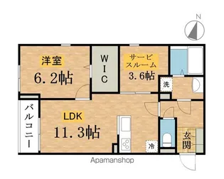 東京都八王子市打越町【アパート】の間取り