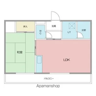 シャトーエミール【1階】の間取り