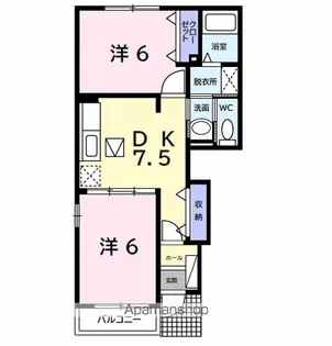 アブニールⅩⅤ【1階】の間取り