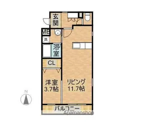 マリベールARASHIANS【4階】の間取り