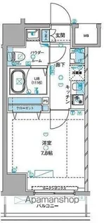 ジェノヴィア浅草Ⅲグリーンヴェール【7階】の間取り